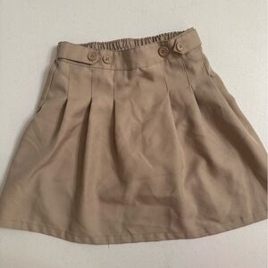 Izod Girl’s Tan A-Line Uniform Skirt | Girl’s 14